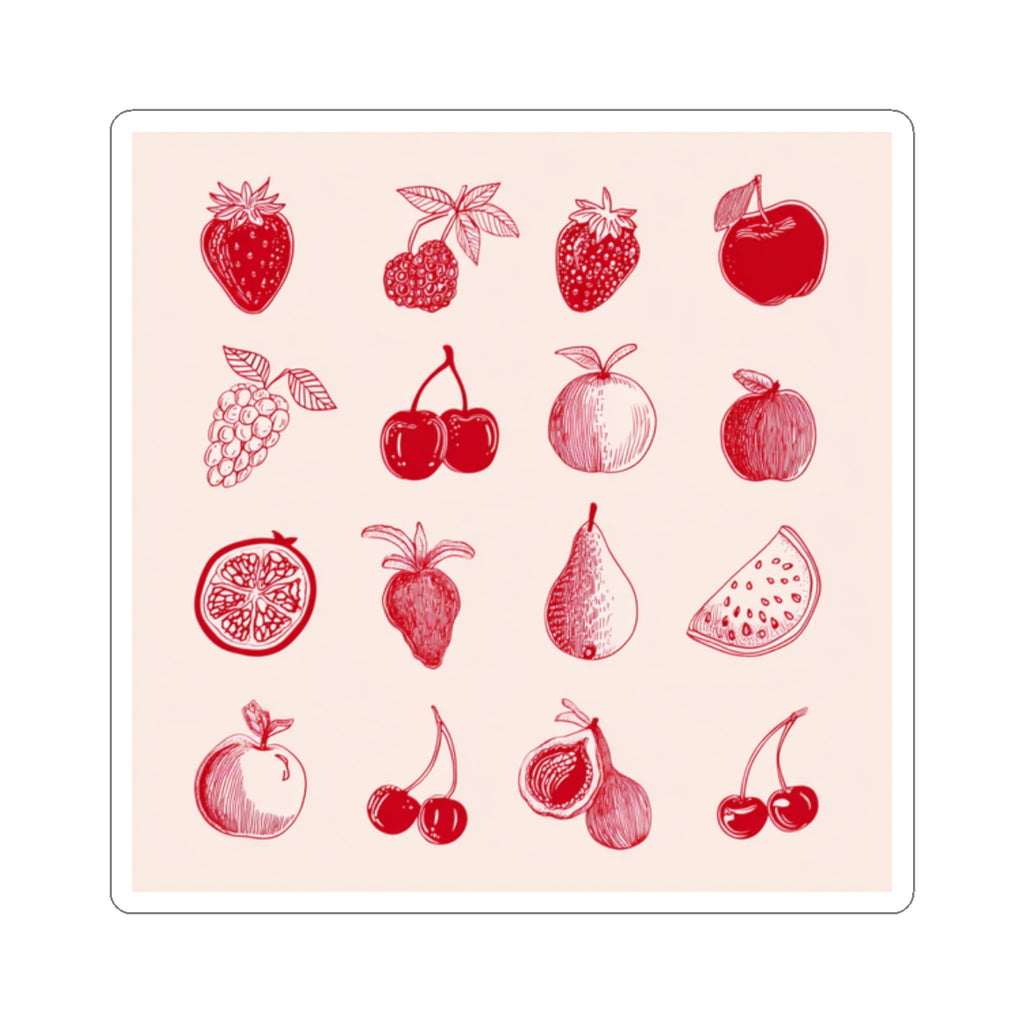 Red Single Haze Stickers