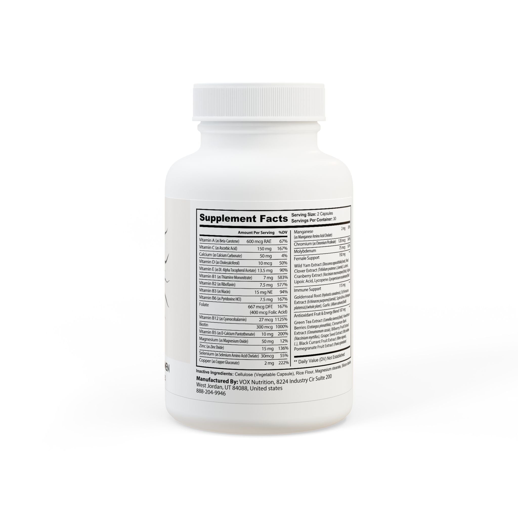 Haze Multivitamin for Women Supplement (60 Capsules)