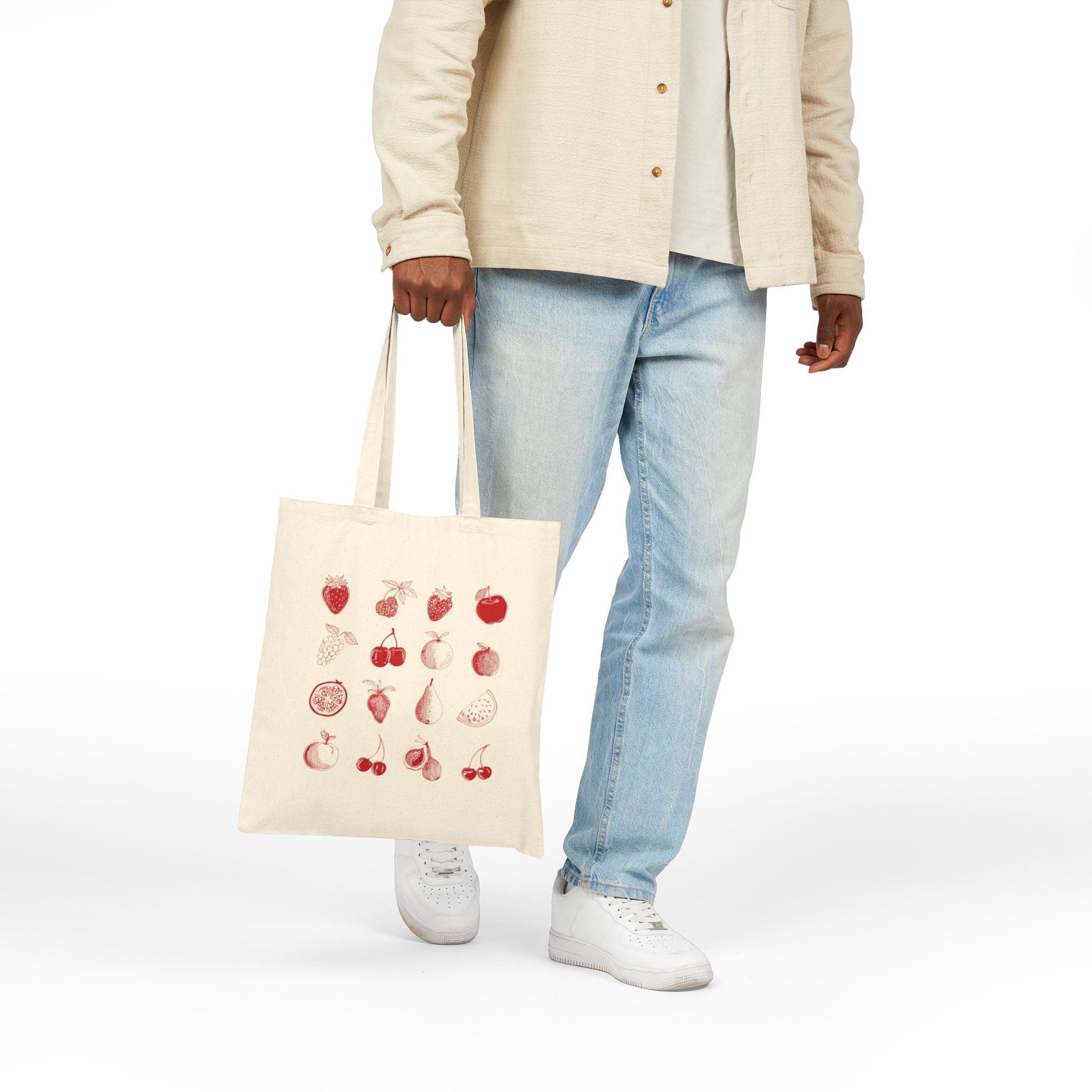 Red Single Haze Tote Bag