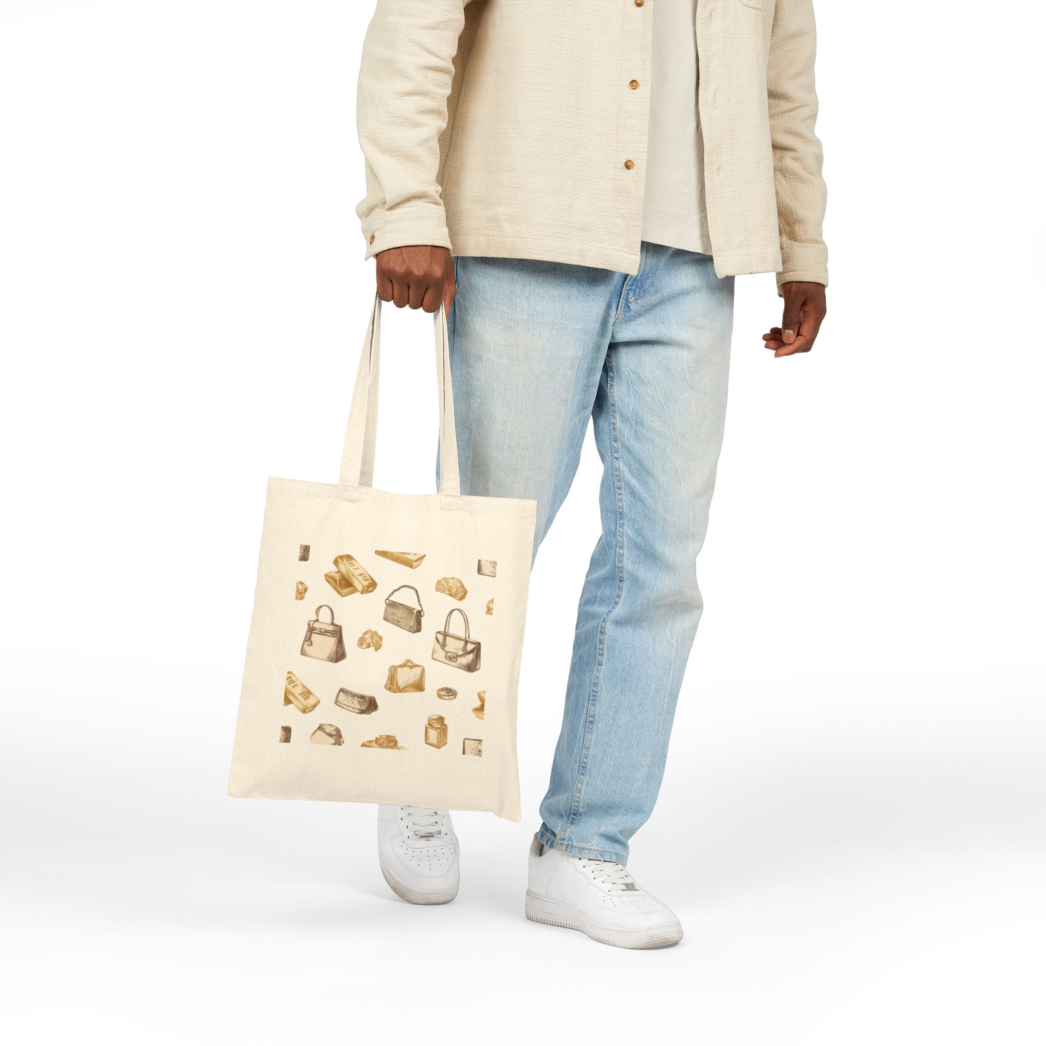 Gold Single Haze Tote Bag